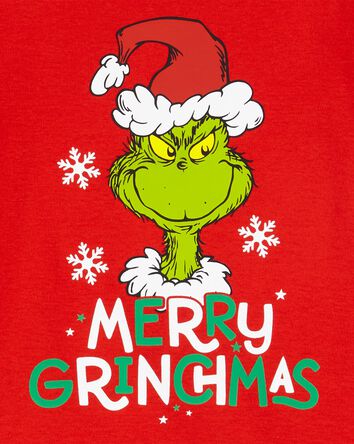 Toddler 2-Piece Christmas Grinch Cotton & Fleece Pajamas, 