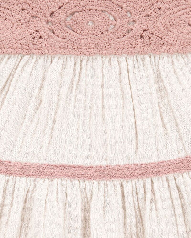 Baby Striped Tiered Dress, image 4 of 5 slides