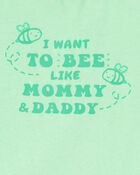 Baby 'Bee Like Mommy And Daddy' Sleeveless Bodysuit, image 2 of 3 slides
