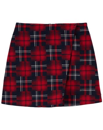 Kid Family Matching: Plaid Flannel Mini Wrap Skirt, 