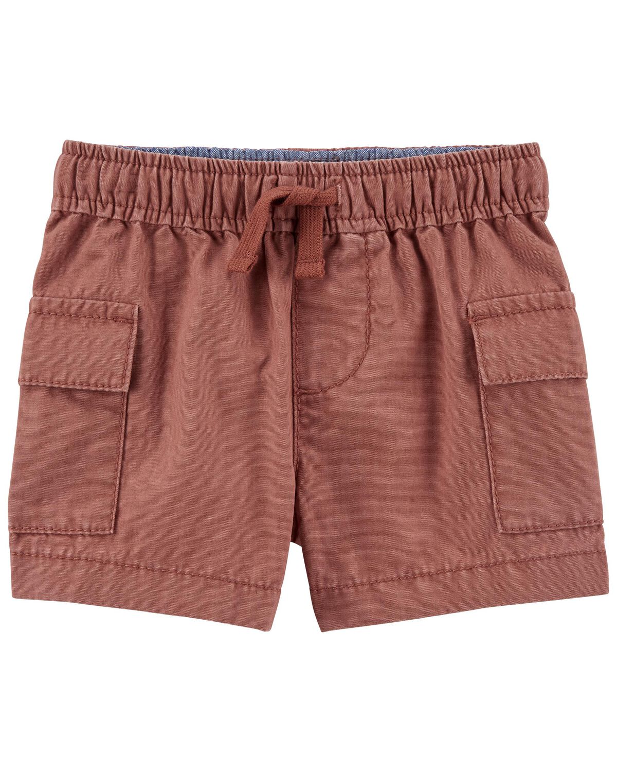 Brown Baby Canvas Cargo Shorts
