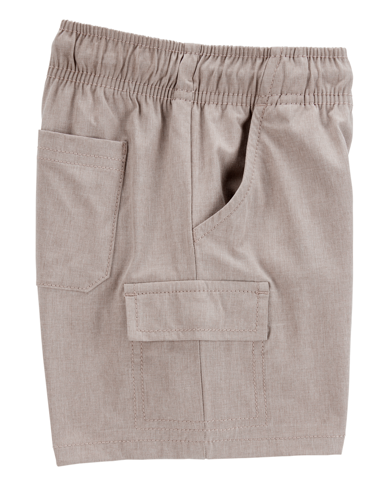 Toddler Everyday Quick Dry Shorts - Taupe, image 5 of 8 slides