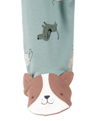 Baby 2-Pack  Cotton 2-Way Zip Sleep & Play Pajamas - Green/Ivory, image 2 of 7 slides