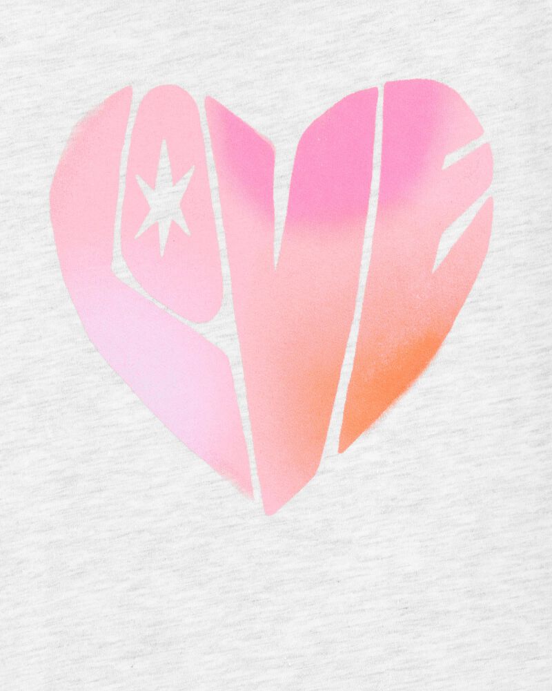 Kid Love Short-Sleeve Graphic Tee - Grey, image 2 of 3 slides