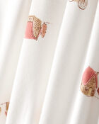 Baby Fall Print PurelySoft Long-Sleeve 2-Way Zip Sleep & Play Pajamas - White, image 6 of 8 slides