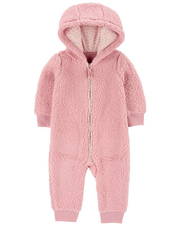 Hooded Fleece Jumpsuit, 