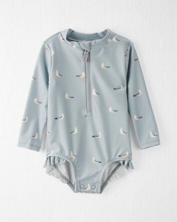 Baby Recycled 1-Piece Rashguard Swimsuit, 