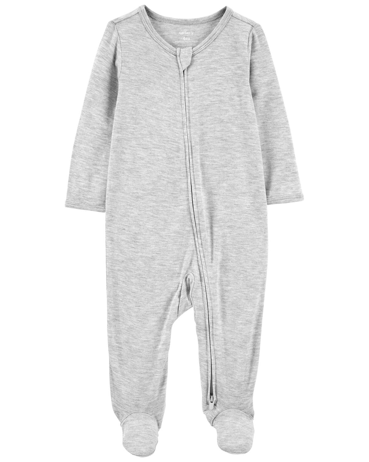 Heather Baby ZipUp PurelySoft Sleep & Play Pajamas