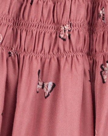 Kid Butterfly Maxi Skirt - Pink, 