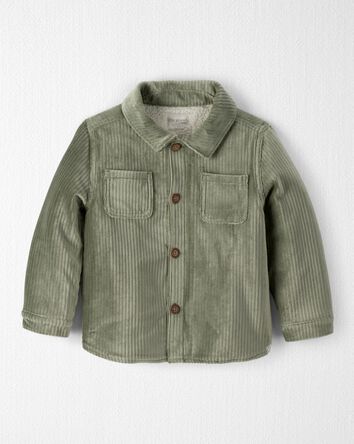 Toddler Boy Recycled Ribbed Velour Jacket, 