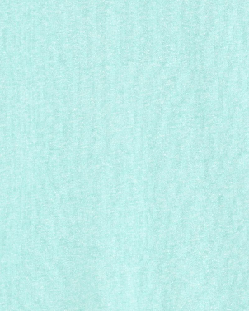 Kid Pocket Henley Tee - Turquoise, image 2 of 4 slides