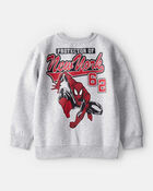 Boys ©Marvel Spider-Man Pullover Sweatshirt - Grey, image 2 of 4 slides