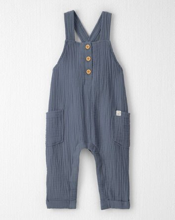 Baby Organic Cotton Gauze Overalls, 