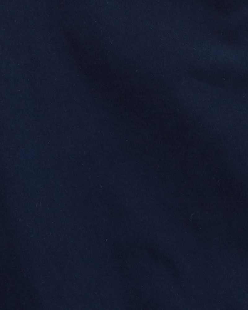 Boys Stretch Chino Uniform Shorts - Navy, image 3 of 4 slides