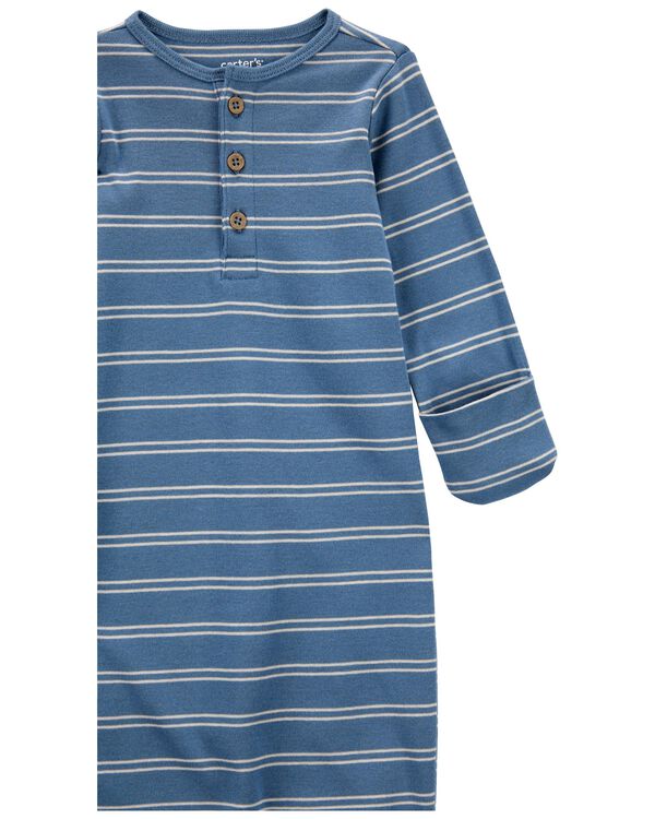 Blue/White Baby 2-Pack Sleeper Gowns | carters.com