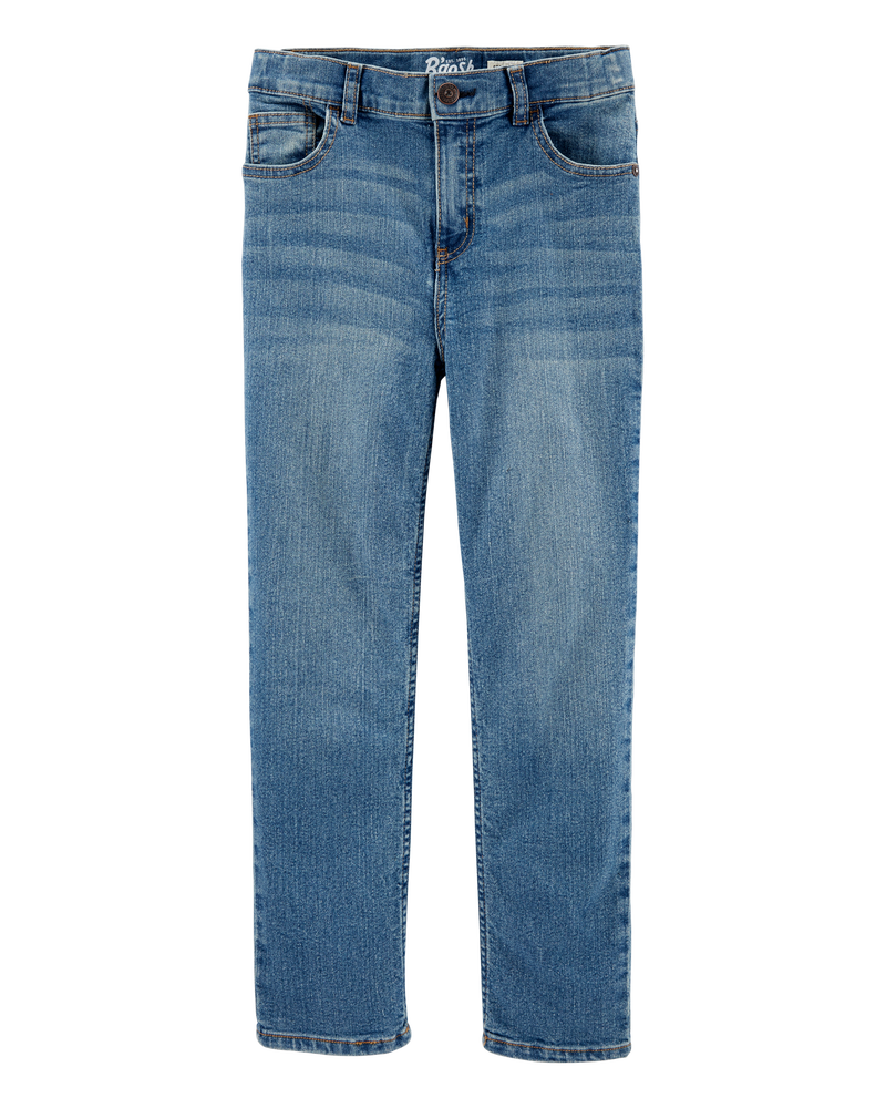 Kid Medium Blue Wash Straight-Leg Jeans, image 1 of 4 slides