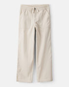 Girls Cotton Wide-Leg Pants - Cream, image 1 of 4 slides
