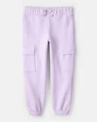 Toddler Girl 2-Piece Flower Graphic Long-Sleeve Hoodie & Pant Set - Purple, image 3 of 8 slides