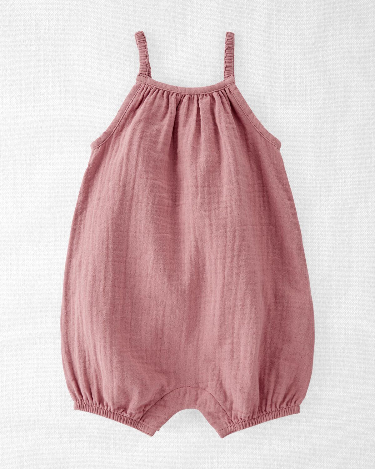 Summer Clay Baby Organic Cotton Gauze Bubble Romper