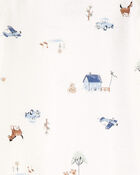 Baby 2-Pack Sleeper Gowns - Blue/White, image 4 of 7 slides
