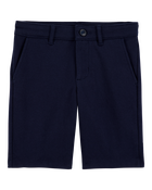Kid 3-Pack Ponte Knit Uniform Pants - Navy, image 2 of 4 slides