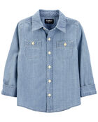 Baby Chambray Button-Front Shirt, image 2 of 4 slides