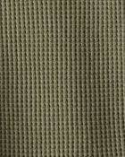 Baby Boy Long-Sleeve Waffle Knit Utility Shirt - Green, image 3 of 4 slides