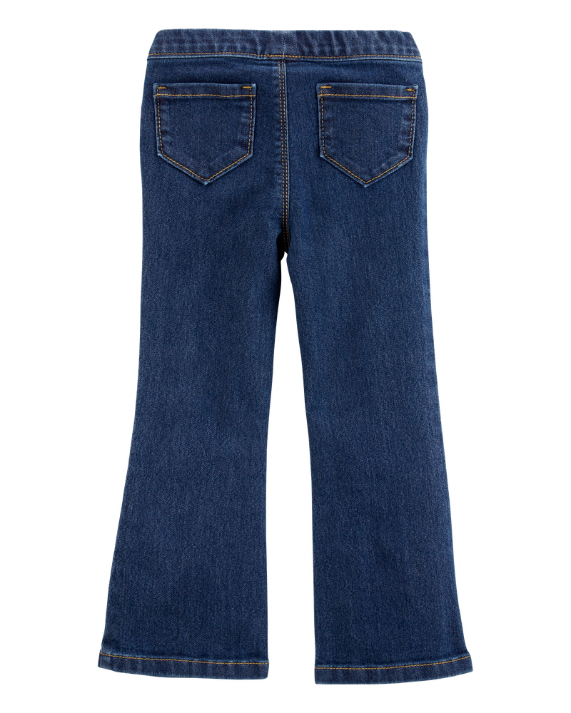 Toddler Flare Pull-On Denim Jeans, image 2 of 5 slides