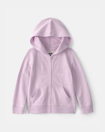 Toddler Girl OshKosh Logo Zip-Up Hoodie - Purple, 
