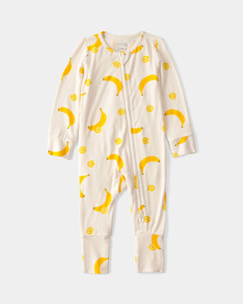Baby Banana PurelySoft Sleep & Play Pajama - Yellow/Cream, 