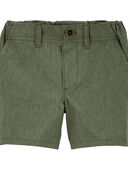 Olive - Toddler Lightweight Shorts in Quick Dry Active Poplin