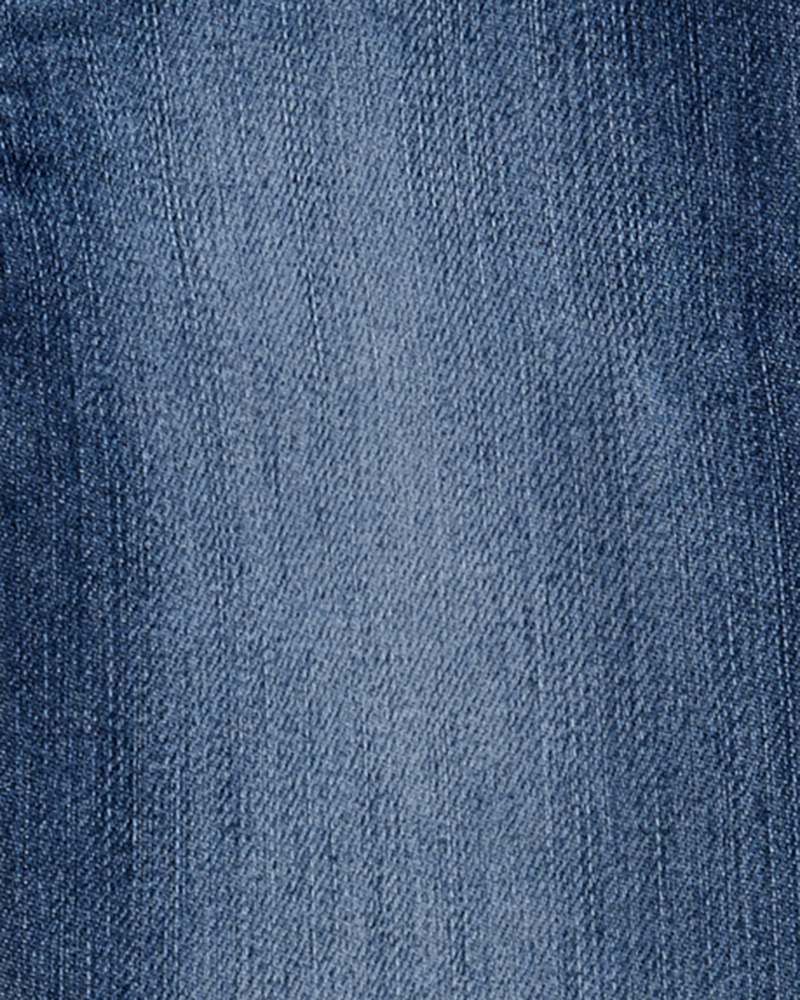 Baby Medium Blue Wash Elastic-Waist Jeggings, image 3 of 4 slides