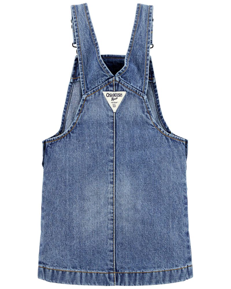 Toddler Denim Button-Front Skirtall, image 2 of 4 slides