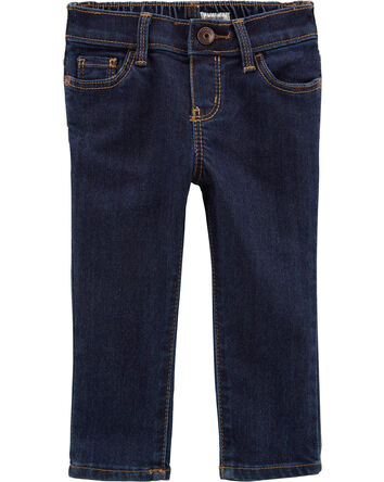 Dark Wash Super Skinny-Leg Jeans, 