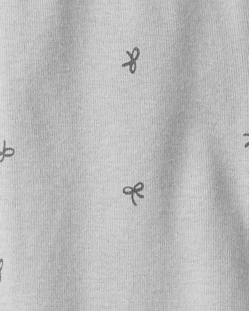 Baby Organic Cotton Sleep & Play Pajamas in Bows, image 3 of 4 slides