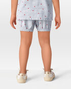 Toddler Striped Star Print Shorts - Blue, image 3 of 7 slides