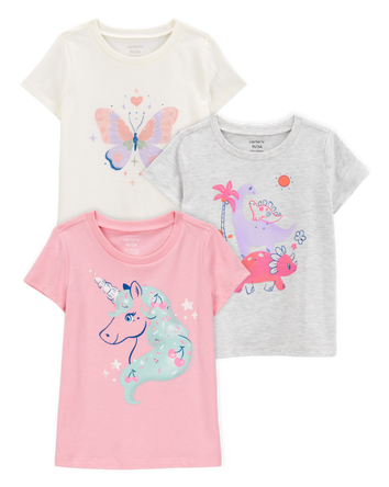 Toddler 3-Pack Graphic Tees, 