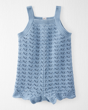 Baby Organic Cotton Pointelle Romper, 