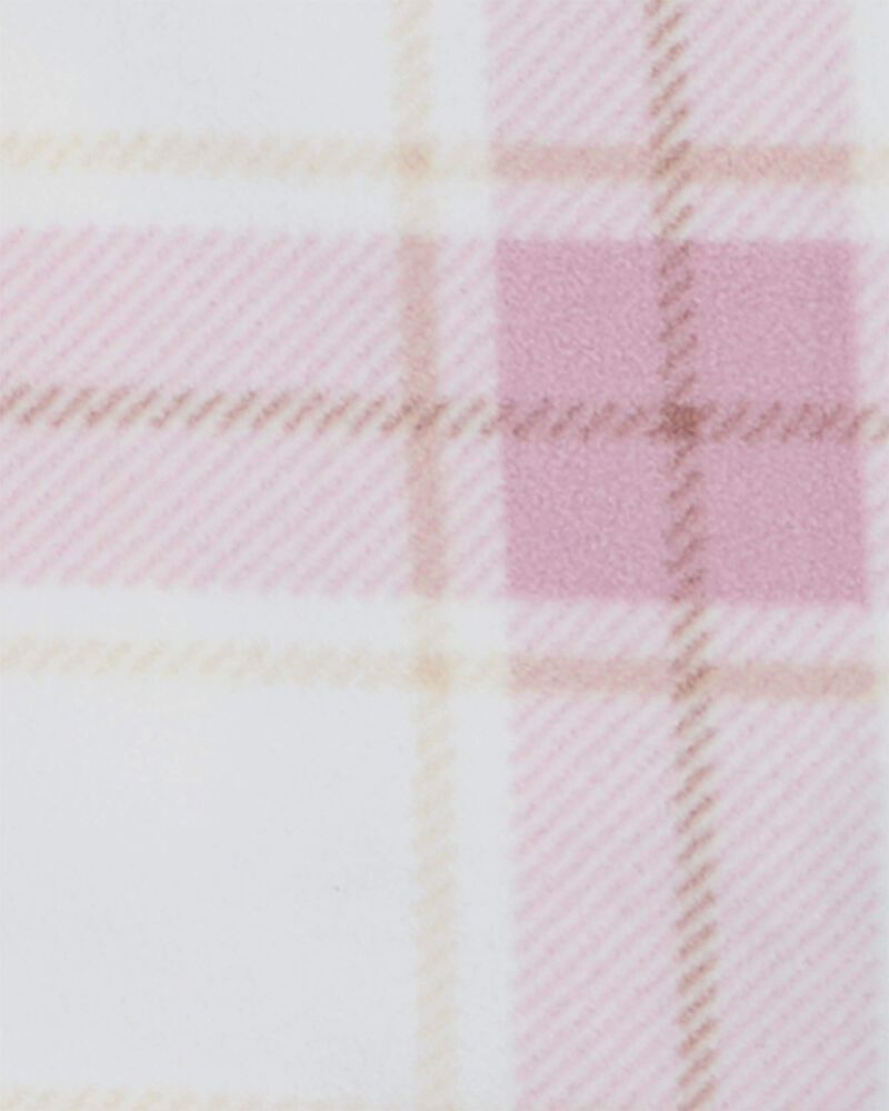 Kid 2-Piece Plaid Fleece Shacket & Legging Set, image 2 of 3 slides