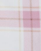 Kid 2-Piece Plaid Fleece Shacket & Legging Set, image 2 of 3 slides