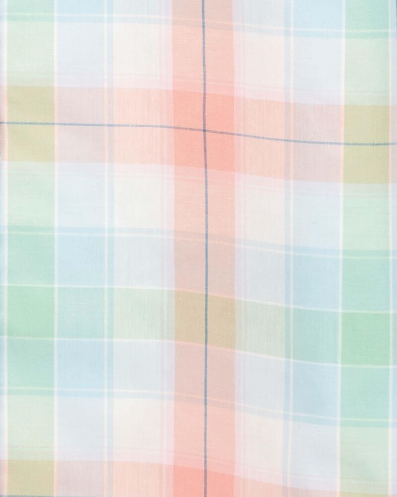 Kid Plaid Button-Front Shirt, image 2 of 3 slides