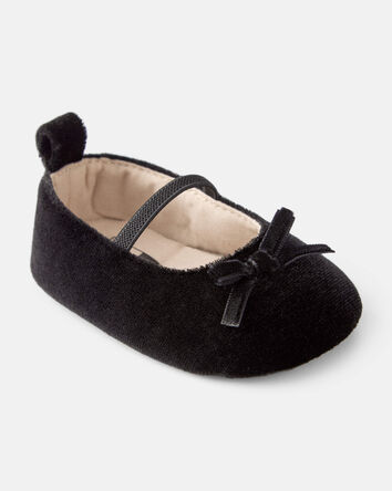 Baby Girl Bow Mary Jane Dress Shoes - Black, 