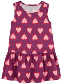 Pink - Toddler Heart Tank Dress