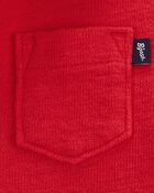 Baby Knit Button-Front Shirt-Red, image 2 of 3 slides