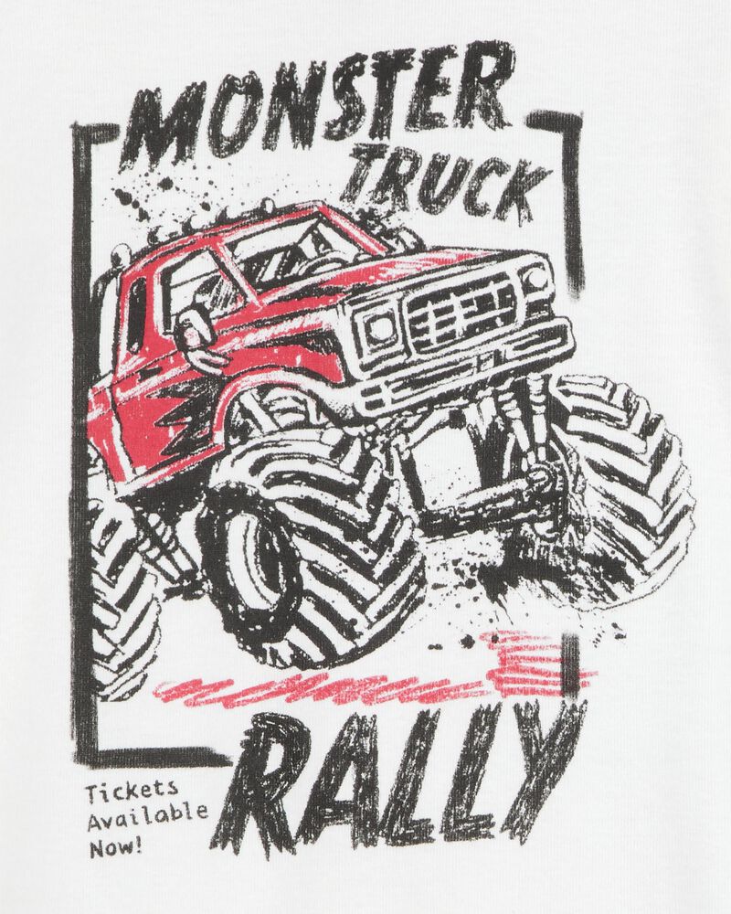 Kid 4-Piece Truck Cotton Pajamas, image 2 of 4 slides