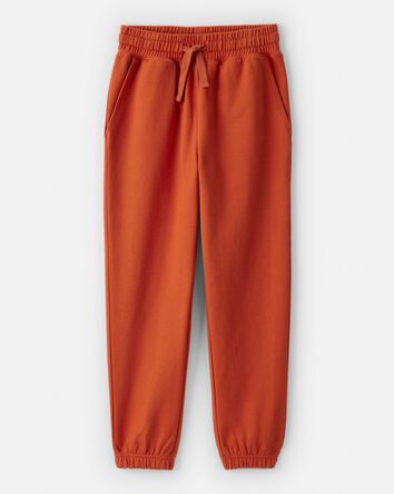 Boys DayDream Fleece Active Drawstring Joggers - Orange, 