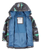 Toddler Dinosaur Color Changing Rain Jacket - Grey, image 6 of 6 slides