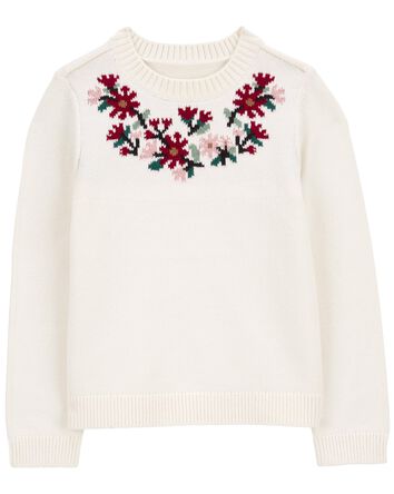 Kid Holiday Cotton Sweater, 