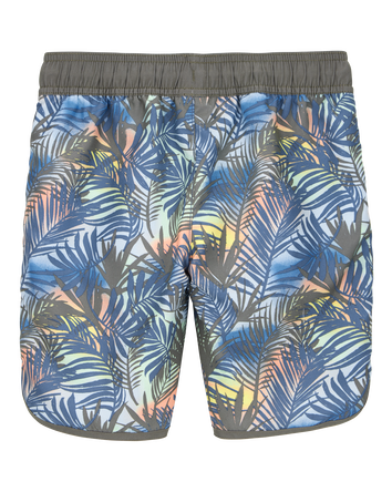 Boys Tropical-Print Pull-On Swim Trunks, 