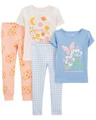 Toddler 4-Piece 100% Snug Fit Cotton Pajamas, image 1 of 5 slides